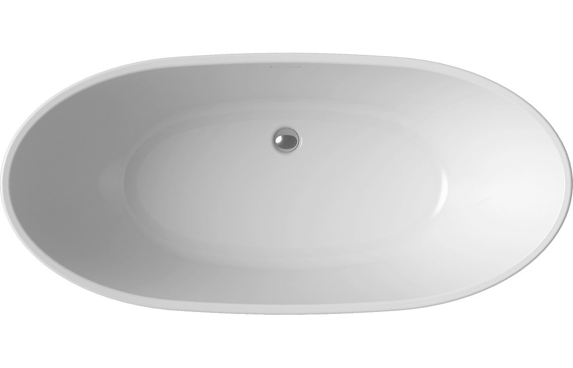 Francisco Free Standing 1700x780x690mm Bath - Grey