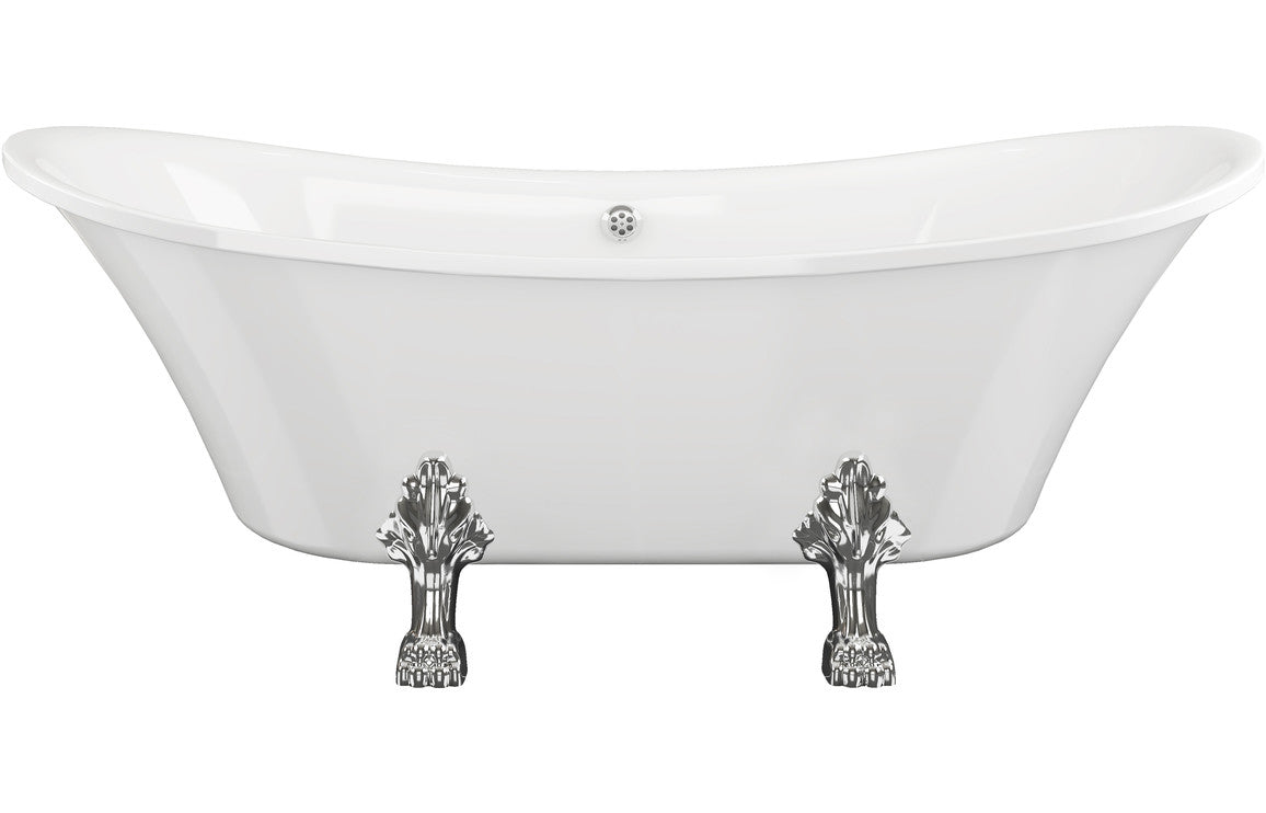 Kingsley Free Standing 1760x710x775mm 0TH Bath w/Feet