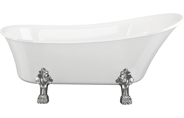 Suffolk Free Standing 1620x700x770mm 0TH Bath w/Feet