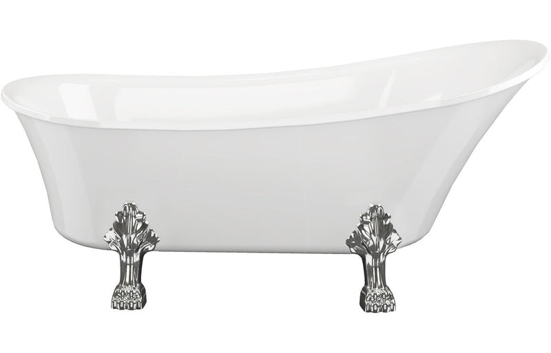 Suffolk Free Standing 1620x700x770mm 0TH Bath w/Feet