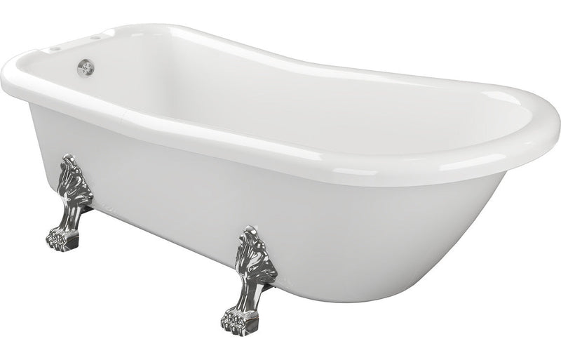 York Free Standing 1530x670x760mm 2TH Bath w/Feet