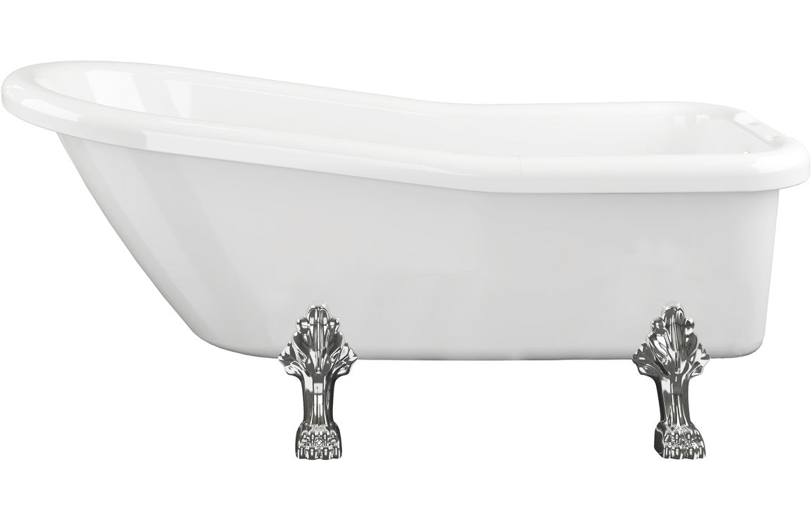 York Free Standing 1530x670x760mm 2TH Bath w/Feet