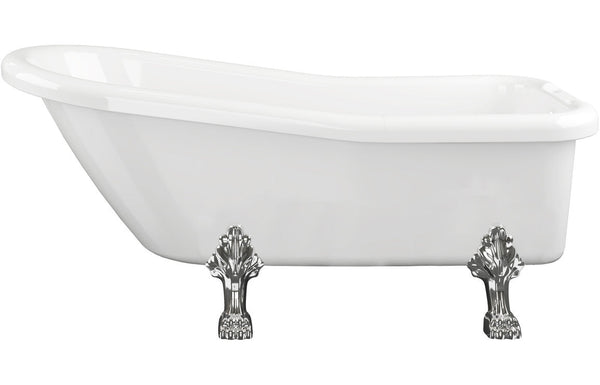 York Free Standing 1530x670x760mm 2TH Bath w/Feet