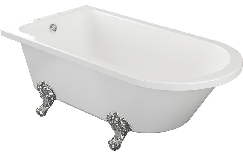 Regal Free Standing 1500x750x650mm 2TH Corner Bath w/Feet