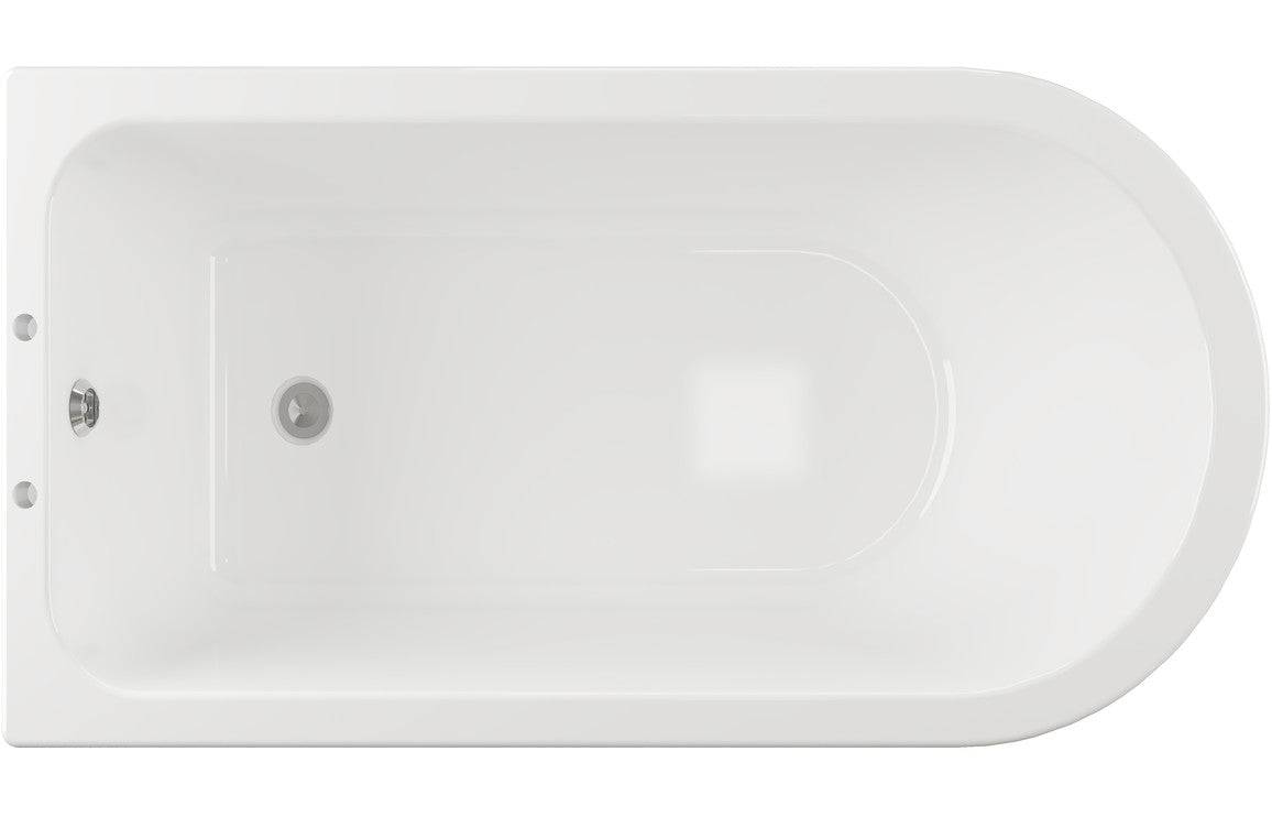 Regal Free Standing 1700x750x650mm 2TH Corner Bath w/Feet