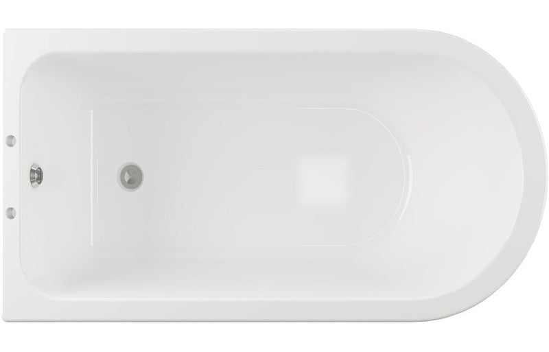 Regal Free Standing 1700x750x650mm 2TH Corner Bath w/Feet