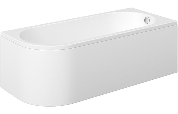 Sardinia J Shape 1700x725x600mm 0TH Bath w/Legs (RH)
