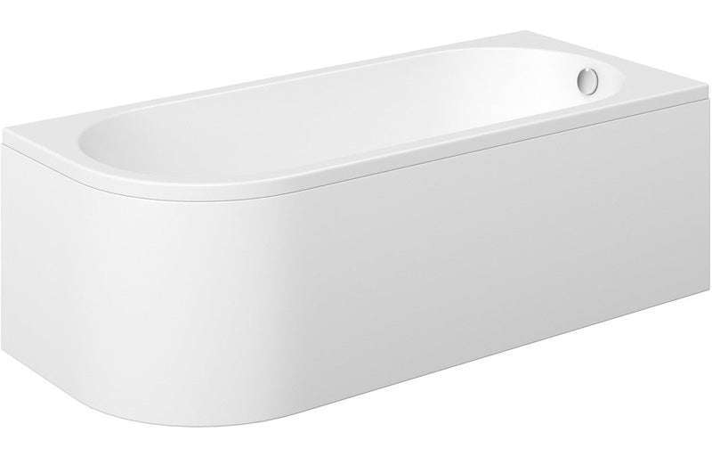 Sardinia J Shape 1500x725x600mm 0TH Bath w/Legs (RH)