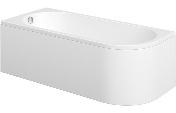 Sardinia J Shape 1500x725x600mm 0TH Bath w/Legs (LH)
