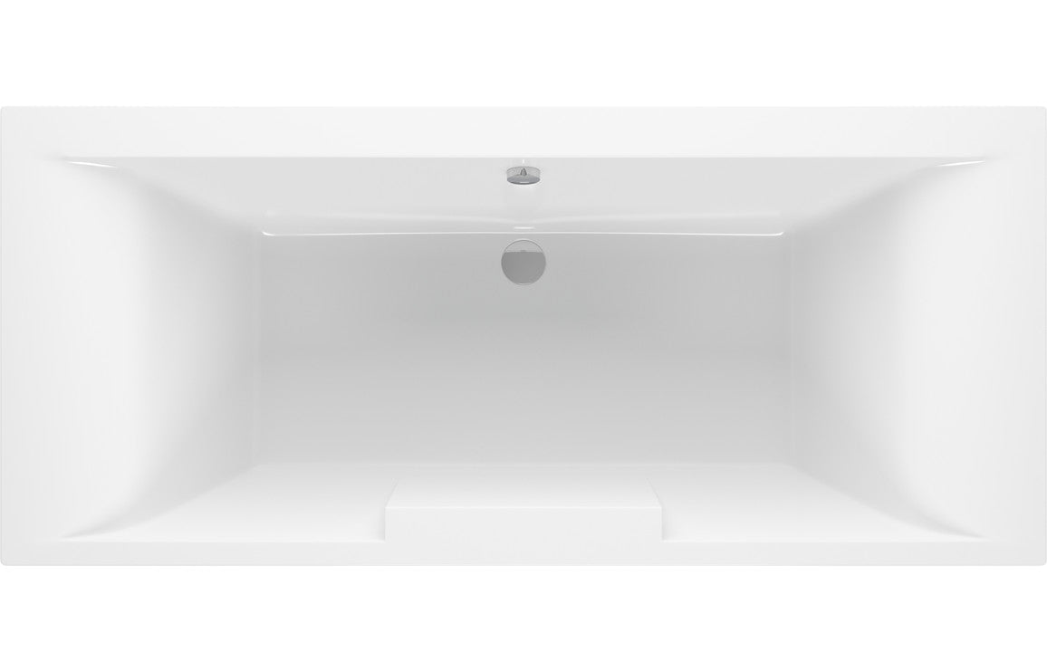 Oasis Deluxe Square Double End 1700x750x550mm 0TH Bath w/Legs