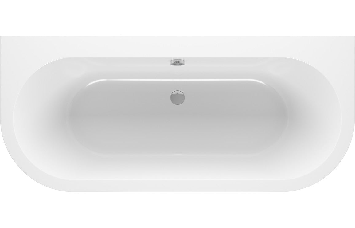 Dee Back To Wall SUPERCAST 1700x750x600mm 0TH Bath w/Legs