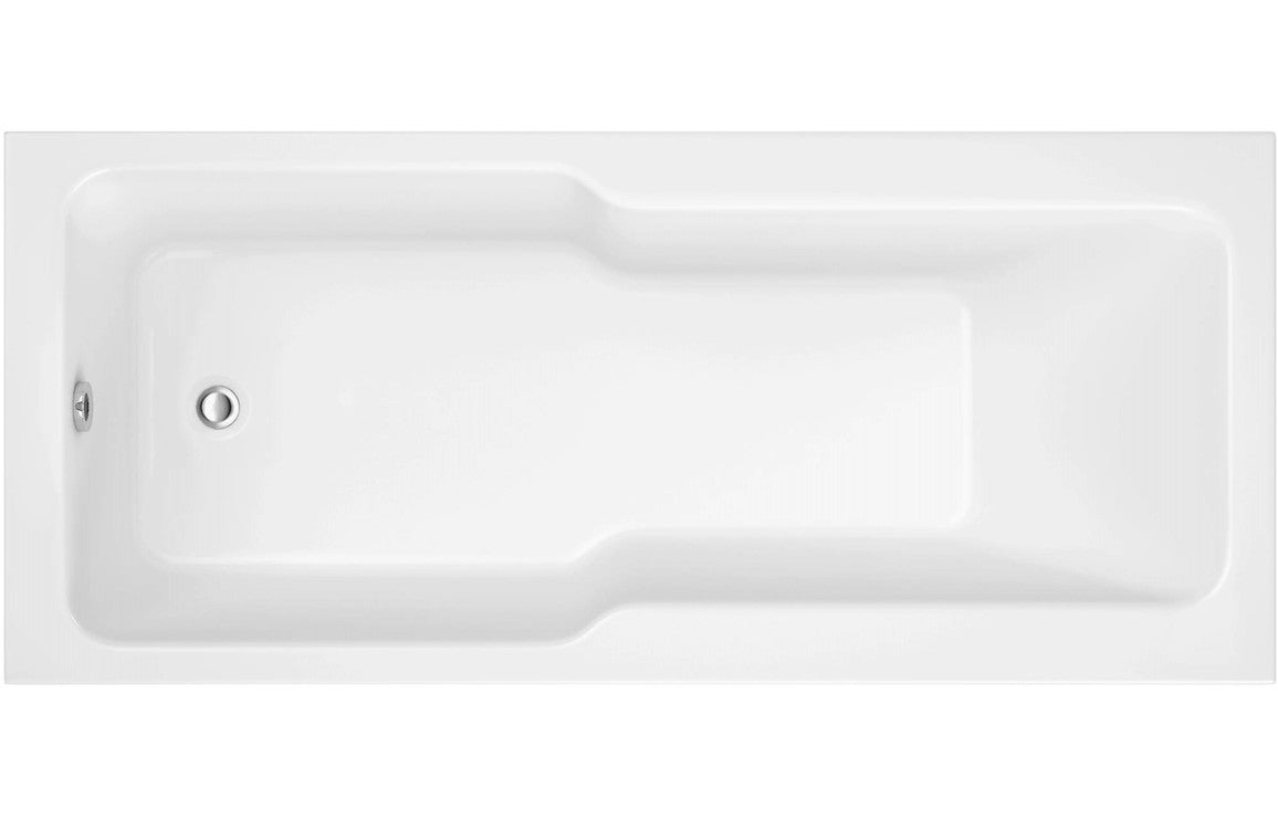Expanda Straight 1700x750x550mm 0TH "C" Shower Bath w/Legs