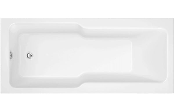 Expanda Straight 1700x750x550mm 0TH "C" Shower Bath w/Legs