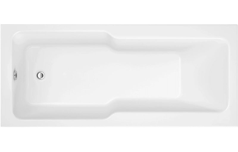 Expanda Straight 1700x750x550mm 0TH "C" Shower Bath w/Legs
