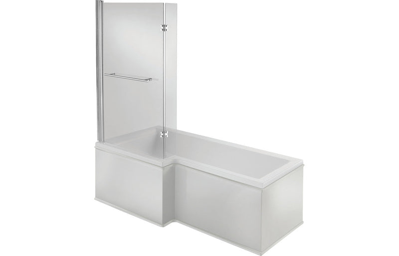 Tuscan L Shape 1500x850x560mm 0TH Shower Bath Pack (LH)
