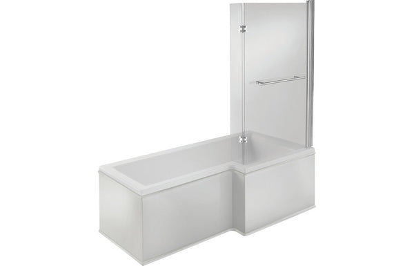 Tuscan L Shape 1500x850x560mm 0TH Shower Bath Pack (RH)