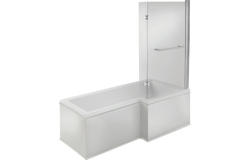 Tuscan L Shape SUPERCAST 1700x850x560mm 0TH Shower Bath Pack (RH)