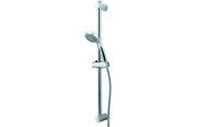 Vema Timea Chrome Riser Handset & Hose Set