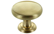 38mm Round Knob Handle - Brushed Brass