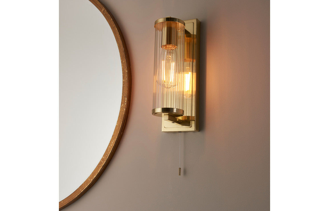 Gemma Wall Light - Brushed Brass