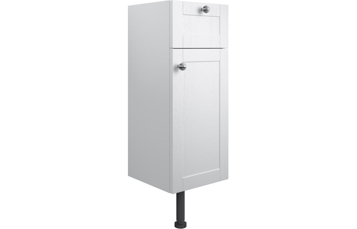 Cello 300mm 1 Drawer 1 Door Base Unit - Satin White Ash