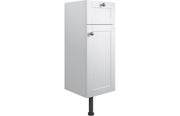 Cello 300mm 1 Drawer 1 Door Base Unit - Satin White Ash