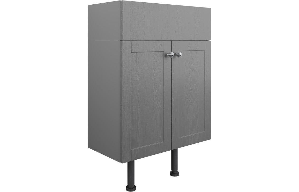Cello 500mm 2 Door Basin Unit - Grey Ash