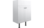 Cello 500mm 2 Door Basin Unit - Satin White Ash