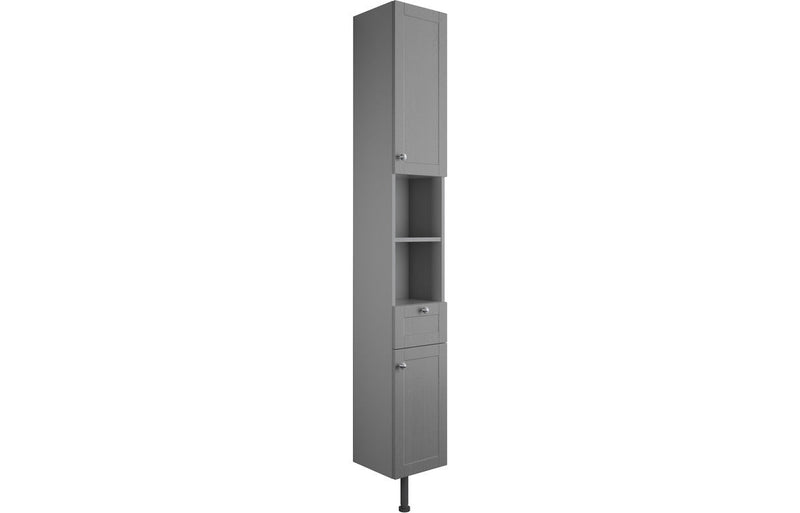 Cello 300mm 2 Door Tall Unit - Grey Ash