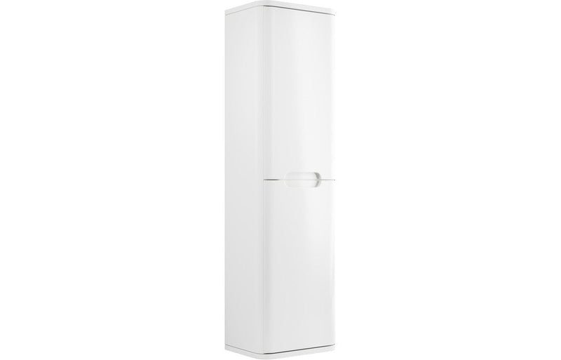 Harmony 350mm 2 Door Wall Hung Tall Unit - White Gloss