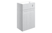 Cello 500mm WC Unit - Satin White Ash