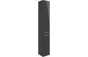 Vivido 350mm Floor Standing 2 Door Tall Unit - Anthracite Gloss
