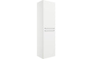 Genesis 454mm Wall Hung 2 Door Tall Unit - White Gloss