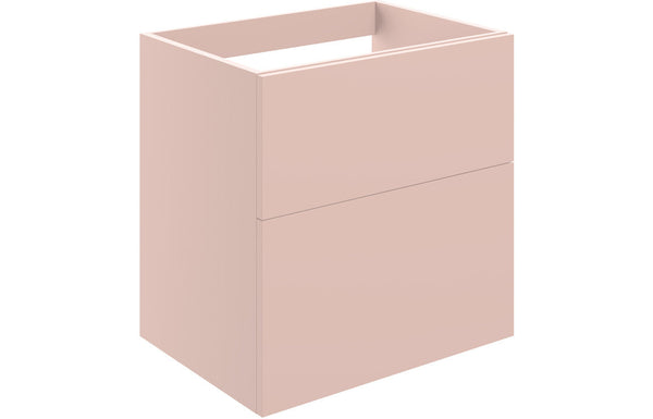 Serenita 590mm Wall Hung 2 Drawer Basin Unit (No Top) - Matt Antique Rose
