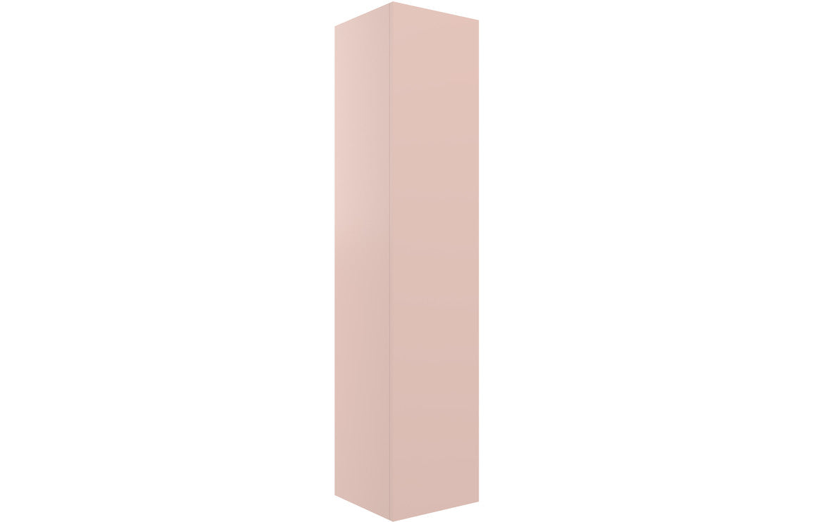 Serenita 350mm Wall Hung 1 Door Tall Unit - Matt Antique Rose