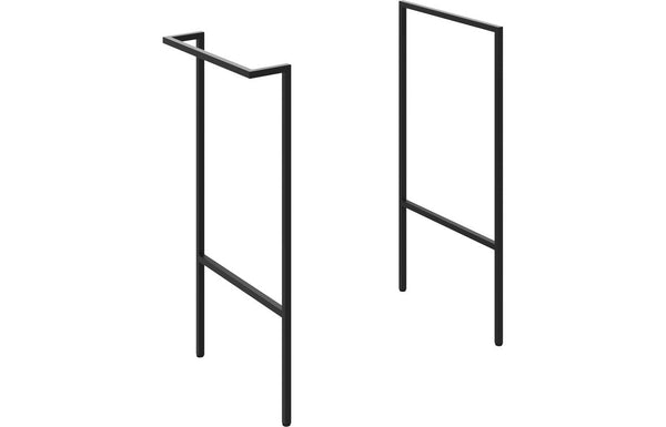 Serenita Optional Frame with Integrated Towel Rail - Matt Black