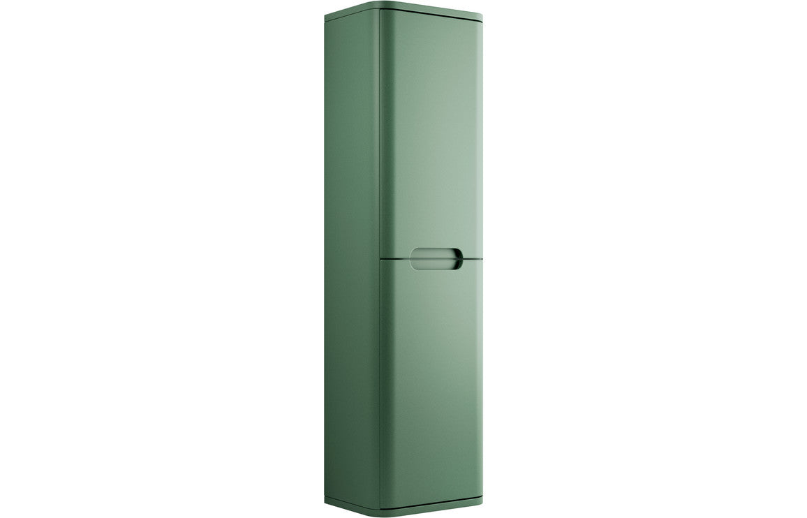 Harmony 350mm 2 Door Wall Hung Tall Unit - Matt Sage Green