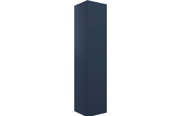Serenita 350mm Wall Hung 1 Door Tall Unit - Matt Deep Blue
