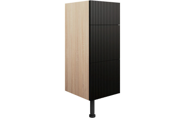 Solace 300mm 3 Drawer Base Unit - Matt Graphite Grey