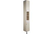 Cello 300mm 2 Door Tall Unit - Matt Latte