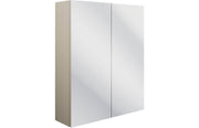 Cello 600mm 2 Door Mirrored Wall Unit - Matt Latte