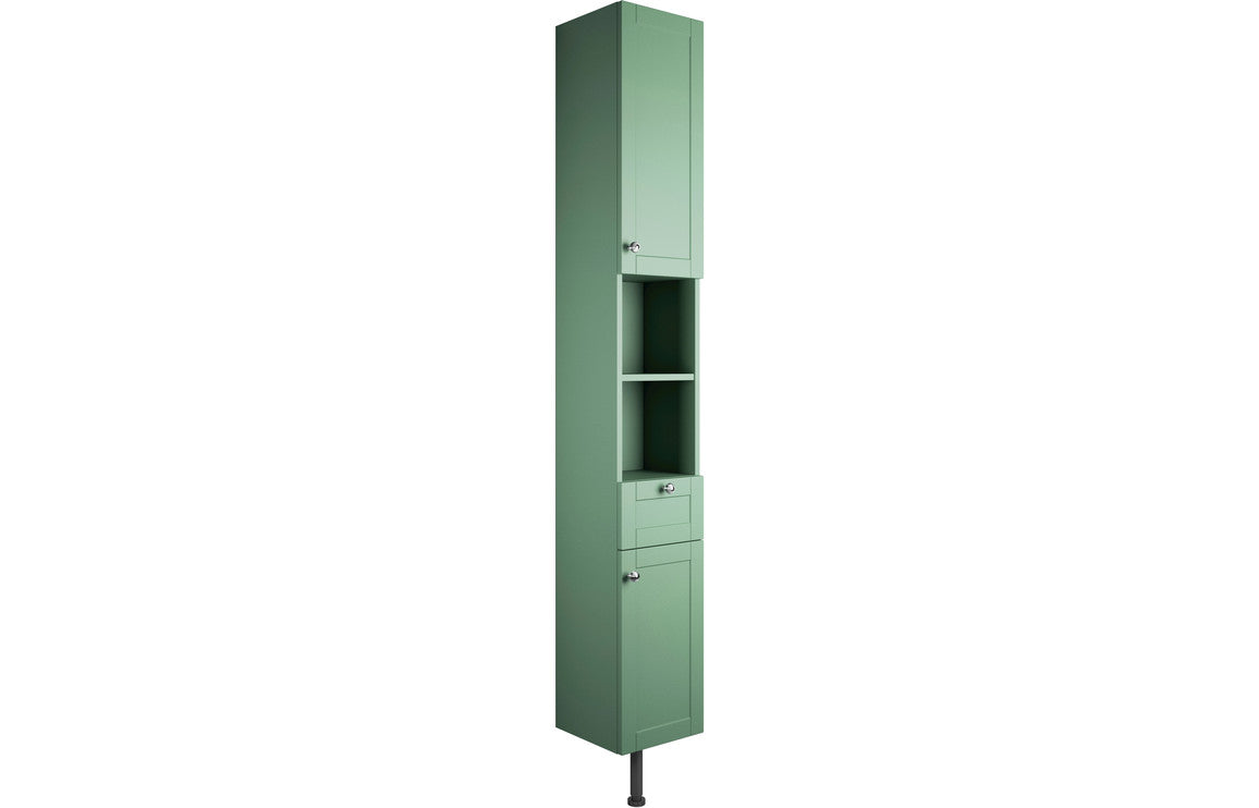 Cello 300mm 2 Door Tall Unit - Matt Sage Green