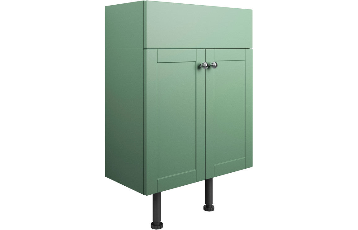 Cello 500mm 2 Door Basin Unit - Matt Sage Green