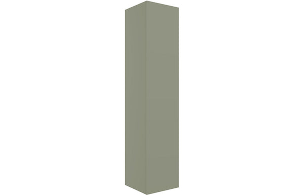 Serenita 350mm Wall Hung 1 Door Tall Unit - Matt Olive Green