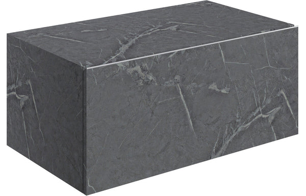 Mosaic 800mm Wall Hung Storage Drawer - Grey Marble