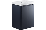 Harmony 600mm 2 Door Floor Standing Basin Unit - Matt Indigo