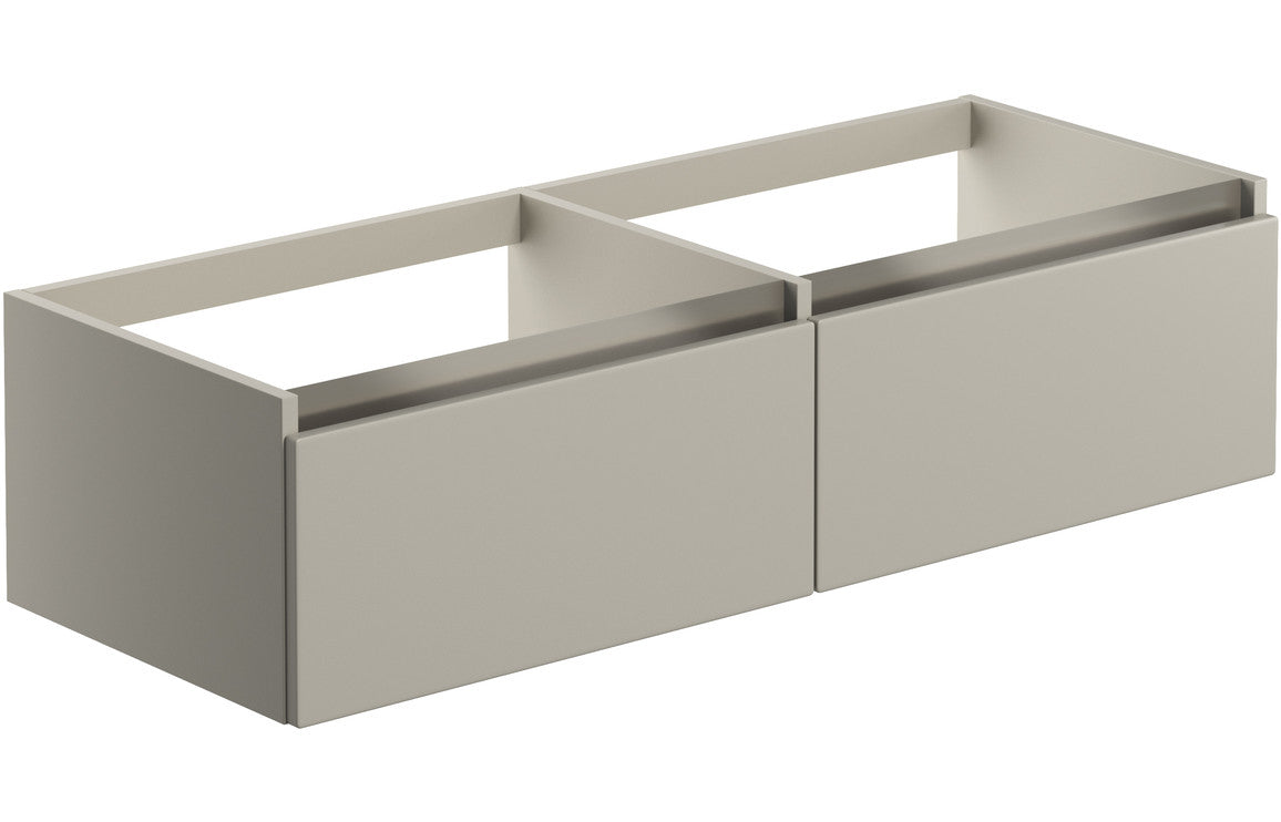Elysium 1200mm Wall Hung Basin Unit Run (No Top) - Latte