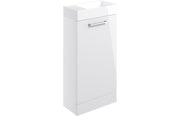 Vivido 410mm Floor Standing 1 Door Basin Unit & Basin - White Gloss