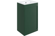 Evolve 510mm Floor Standing Unit Inc. Basin - Matt Conifer Green