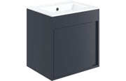 Evolve 510mm Wall Hung Unit Inc. Basin - Matt Indigo Blue